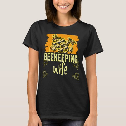 Bienenzucht Ehefrau Bienen Redewendungen Imker Hob T-Shirt (Vorderseite)