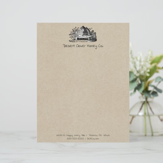 Bienenzucht Fresh Honey Business Stationierung (Stehend Vorderseite)