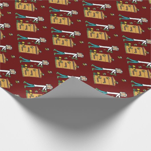 Bienenzucht Geschenkpapier (Ecke)