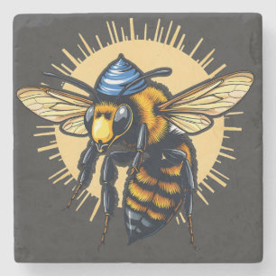 Bienenzucht Hanukkah jüdisch Kippah Steinuntersetzer