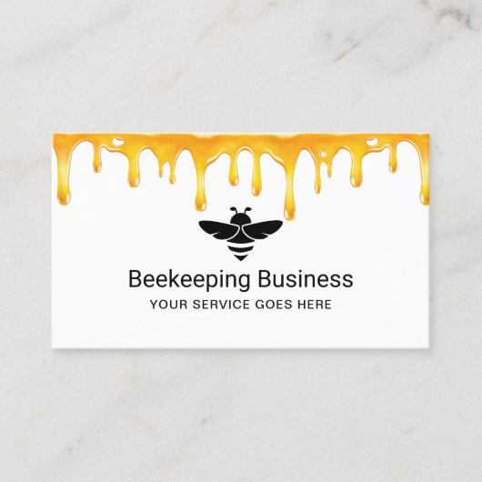 Bienenzucht Honey Apiary Gold Tropfens Farm Visitenkarte (Vorderseite)