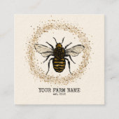 Bienenzucht Honigbienen Honeycomb Bu Quadratische Visitenkarte (Vorderseite)
