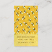 Bienenzucht Honigbienen Honigwabe Bienenstock Bien Visitenkarte (Rückseite)
