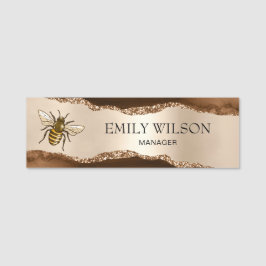 Bienenzucht Honigbienen-Honigwabenkraut Namensschild