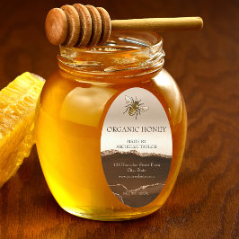 Bienenzucht Honigbienen-Honigwabenkraut Ovaler Aufkleber