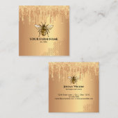 Bienenzucht Honigbienen-Honigwabenkraut Quadratische Visitenkarte (Vorne/Hinten)