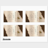 Bienenzucht Honigbienen-Honigwabenkraut Rechteckiger Aufkleber (Blatt)