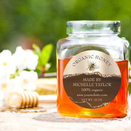 Bienenzucht Honigbienen-Honigwabenkraut Runder Aufkleber