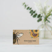 Bienenzucht Honigbienen-Honigwabenkraut Visitenkarte (Stehend Vorderseite)