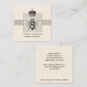 Bienenzucht-Honigwabengewächse Quadratische Visitenkarte (Vorne/Hinten)