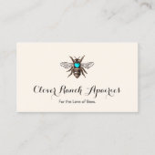 Bienenzucht mit Blauer Herzblüte Visitenkarte (Vorderseite)