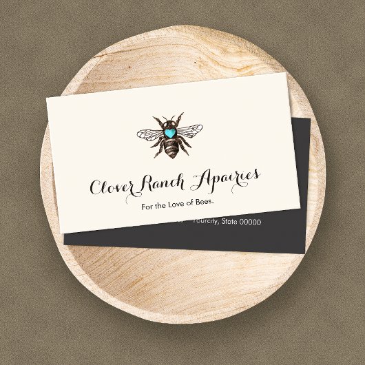 Bienenzucht mit Blauer Herzblüte Visitenkarte