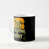 Bienenzucht Mutter Bienen Hobby Redewendungen Mama Kaffeetasse (Vorderseite Links)