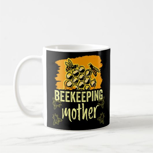 Bienenzucht Mutter Bienen Hobby Redewendungen Mama Kaffeetasse (Links)