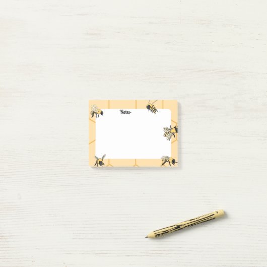 Bienenzucht Post-it Klebezettel (Auf Schreibtisch)