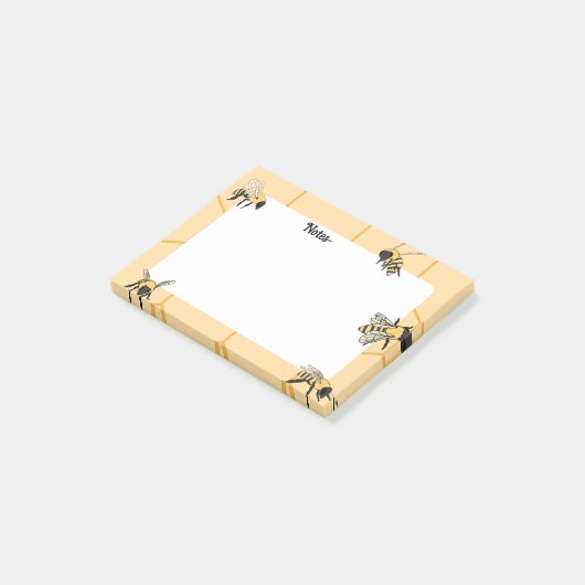 Bienenzucht Post-it Klebezettel (angewinkelt)