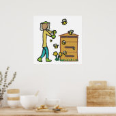 Bienenzucht Poster (Küche)