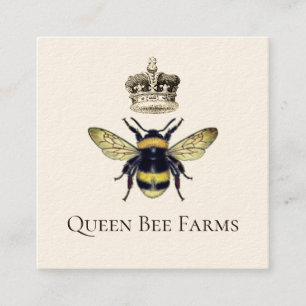 Bienenzucht Quadratische Visitenkarte