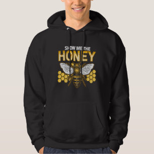 Bienenzucht-Show Me Honey Honeycomb Nectar Graphic Hoodie