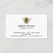 Bienenzuchtbetrieb Apiarist Honeybies Honeycomb Visitenkarte (Rückseite)