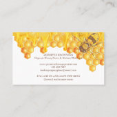 Bienenzuchtbetrieb Visitenkarte (Rückseite)