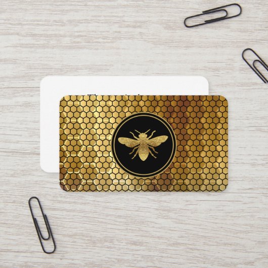 Bienenzuchtbetriebskarte Visitenkarte (Vorderseite/Rückseite Beispiel)