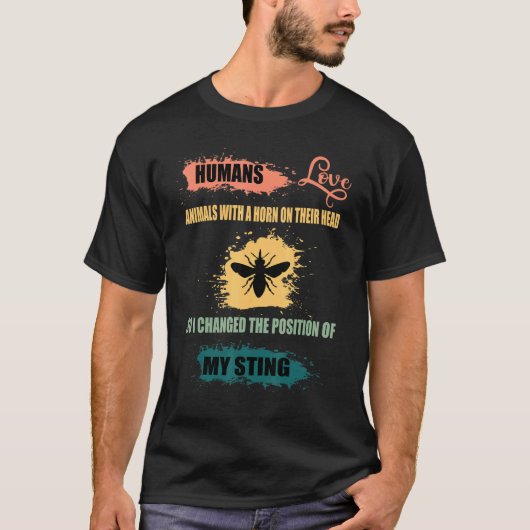 Bienenzuchtbienenzucht Apiologe Retro Beekeep T-Shirt (Vorderseite)