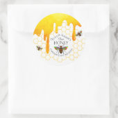 Bienenzüchter Apiary Honey Jar Classic Round Stick Runder Aufkleber (Tasche)