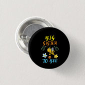 Bienenzüchter Art Big Sister to Bee Button (Vorne & Hinten)