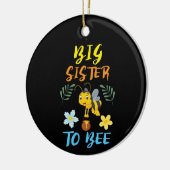 Bienenzüchter Art Big Sister to Bee Keramik Ornament (Links)