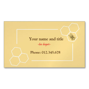 Bienenzüchter-Design für kundenspezifische Visiten Magnetische Visitenkarte