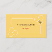 Bienenzüchter-Design für kundenspezifische Visiten Visitenkarte (Vorderseite)