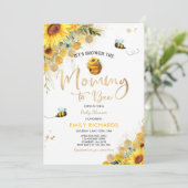 Bienenzüchter Geschlecht neutrale Mami zu sein Einladung (Stehend Vorderseite)