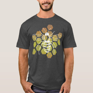 Bienenzüchter gestresstes Retrodesign für Wabenwab T-Shirt