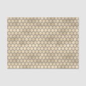 Bienenzüchter Iridescent Golden Honeycomb Muster Seidenpapier (Vorderseite)