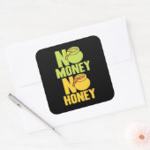 Bienenzüchter kein Geld Quadratischer Aufkleber (Umschlag)