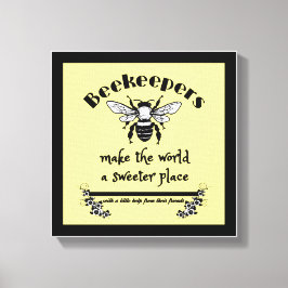Bienenzüchter machen die Welt zu einem süßeren Ort Leinwanddruck