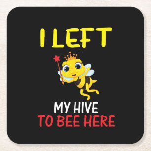 Bienenzüchter machen meinen Bienenstock hier zu se Rechteckiger Pappuntersetzer