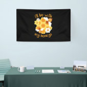 Bienenzüchter wird mit meinen Honeys Banner (Messeveranstaltung)