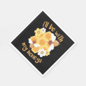 Bienenzüchter wird mit meinen Honeys Serviette (Ecke)