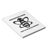 Bienenzüchter wissen, wie man im Moment ist (Biene Notizblock (angewinkelt)