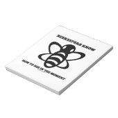 Bienenzüchter wissen, wie man im Moment ist (Biene Notizblock (Rotiert)