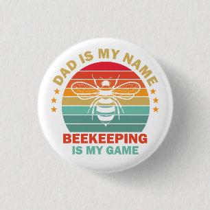 Bienenzuchthut Button