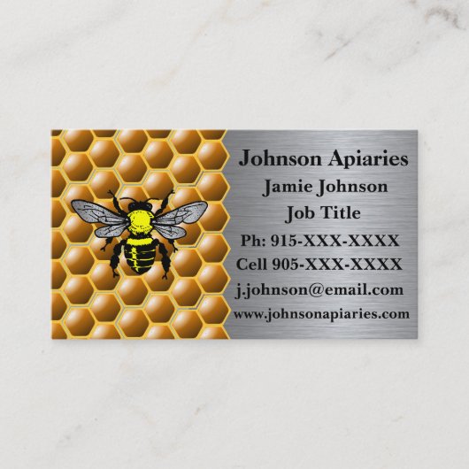 Bienenzuchtkarte Visitenkarte (Vorderseite)
