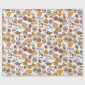 Bienenzuchtmuster Geschenkpapier (Flach)