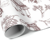 Bienenzuchtmuster Geschenkpapier (Rolleneckpunkt)