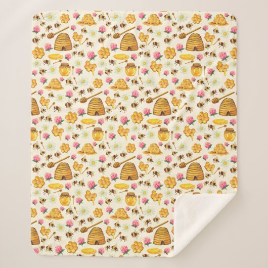 Bienenzuchtmuster Sherpadecke (Vorderseite)