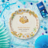 Bienenzüschdusche Floral Honeycomb Pappteller (Party)