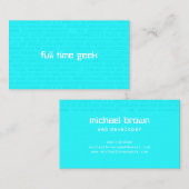 Biennummern der künstlichen Intelligenz Visitenkarte (Vorne/Hinten)