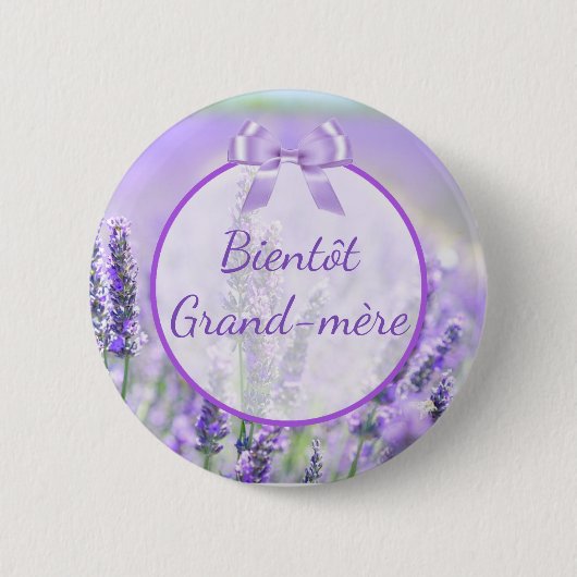 Bientôt Grand-mère Baby Showbutton Button (Vorderseite)